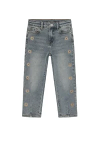 Meisjes jeans denim mom fit embroidery - Daily 7