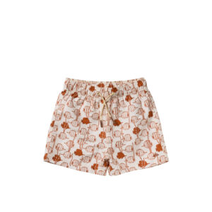 Salted Stories Swim Shorts Fishy White Swan