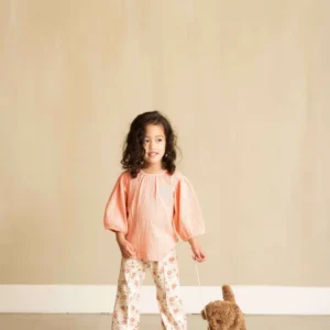House of Jamie meisjes balloon tee bellini rose roze
