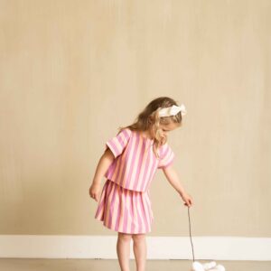 House of Jamie meisjes smocked skirt violet bellini stripes gestreept