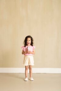 Ruffled shorts cherry party meisje House of Jamie
