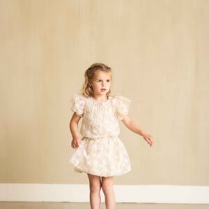 House of Jamie meisjes dreamy butterfly dress daisy ivory tule ivoor