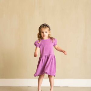 House of Jamie meisjes frill dress violet paars
