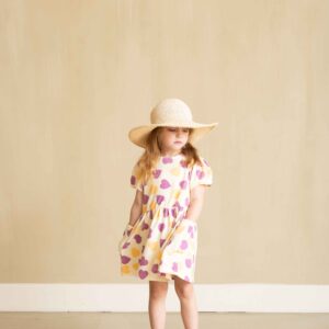 House of Jamie meisjes relaxed pocket dress happy hearts hartjes
