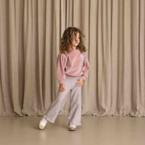 House of Jamie meisjes broek mauve rose lurex