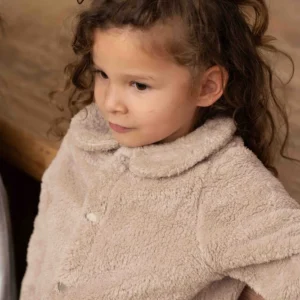 House of Jamie Plush Collar Cardigan Mocca Mousse