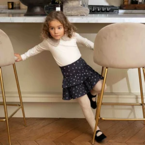 House of Jamie Ruffled Skirt Petal Sapphire
