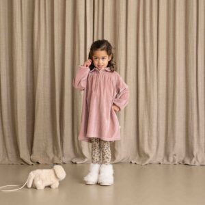 House of Jamie meisjes jurk mauveglow velvet paars