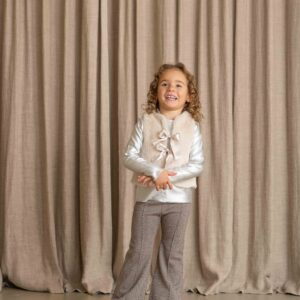House of Jamie meisjes bodywarmer marshmellow wit fake fur
