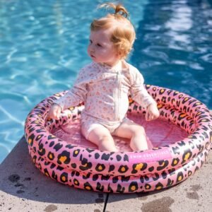 Swim Essentials Baby zwembad Panterprint Rosé