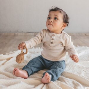 Your Wishes Mini Waffle Longsleeve peyote beige