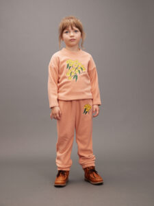 Fleece Top met Alpenbloemen Borduurse