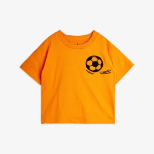 Football Chenille T-shirt Oranje – Mini Rodini
