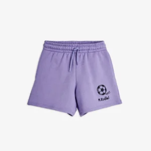 Football emb sweatshorts lila – Mini Rodini