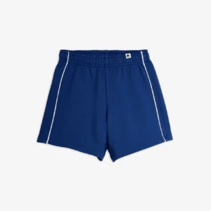 Mini Rodini | Effen Paspel Sweatshorts | Blauw