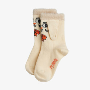 Mini Rodini Rabbit 1-pack ear socks off-white