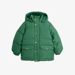 Mini Rodini Solid heavy puffer groen