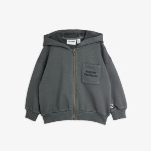 Mini Rodini M.rodini field notes emb hoodie grijs