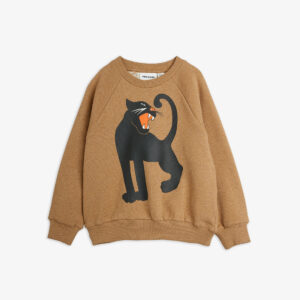 Mini Rodini Panther sp melange sweatshirt bruin