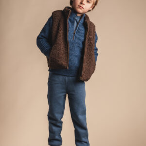 Baje Studio bodywarmer uniseks Myso Bruin choco