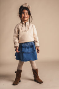 Baje Studio meisjes trui Meza Beige