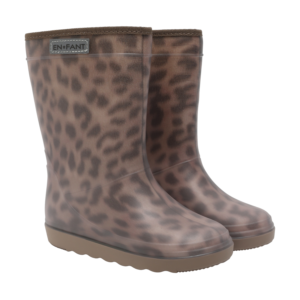 En Fant kinderen thermo boots print bruin unisex wol gevoerd