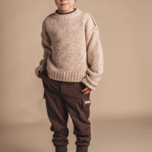 Baje Studio trui Lowe jongens Licht taupe