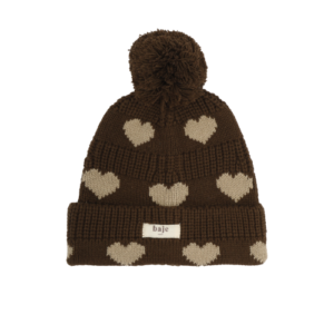 Baje Studio muts hearts Snowie Taupe clay AOP