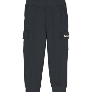 Donkergrijze cargo broek met zak