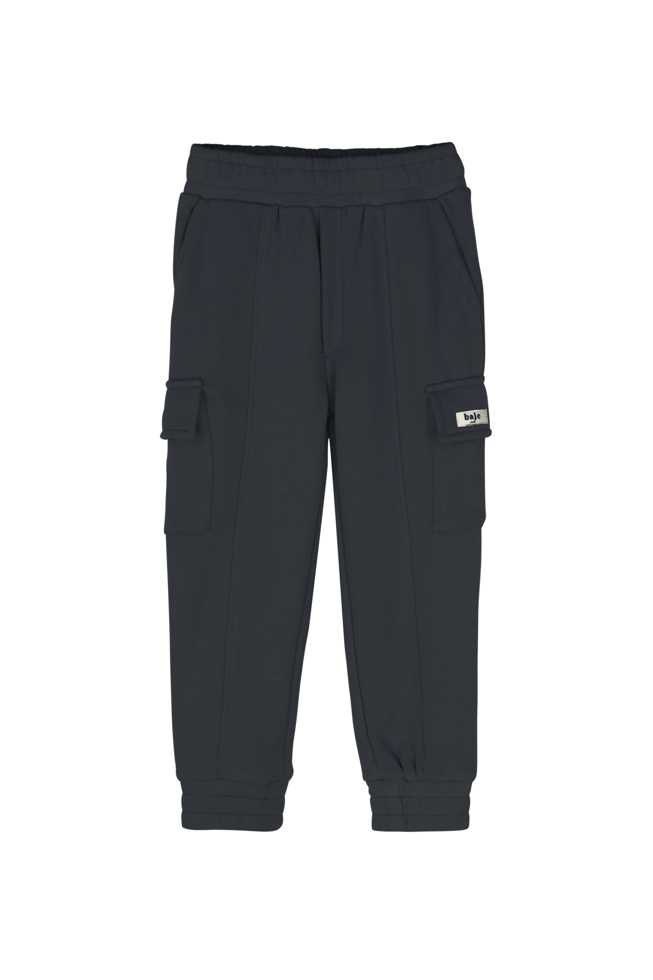 Donkergrijze cargo broek met zak