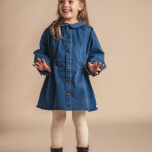 Baje Studio meisjes jurk Bellea blauw denim