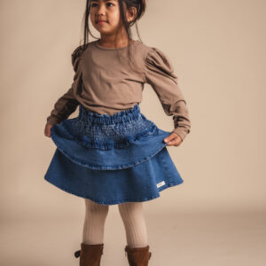 Baje Studio Yela rok blauw denim
