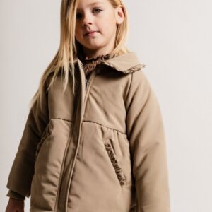 Meisjes winterjas Louise sand desert