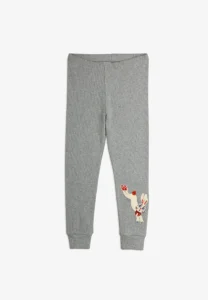 Mini Rodini RABBIT APPLICATION LEGGINGS - Tights - grey melange