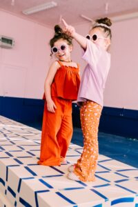 Jacky Sue flare pants bold leo
