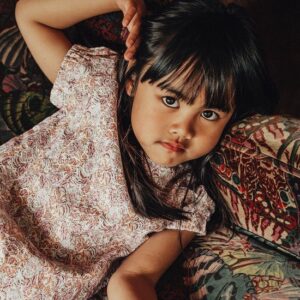 Meisjes blouse Victoria lila | Baje Studio