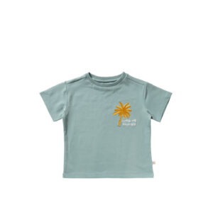 Your Wishes T-shirt jongens mintgroen met palmboom