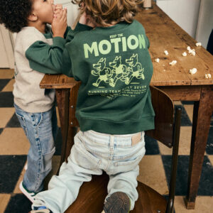 Daily Seven - Oversized trui-backprint 920395 - 9914 - Jungle Green