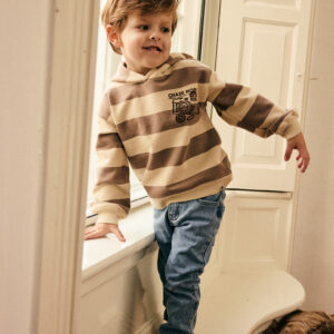 Daily Seven - Oversized Hoodie Backprint 920455 - 2745 - Plaza Taupe