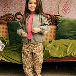 Daily 7 meisjes barrel fit broek oranje animal print twill OEKO-TEX