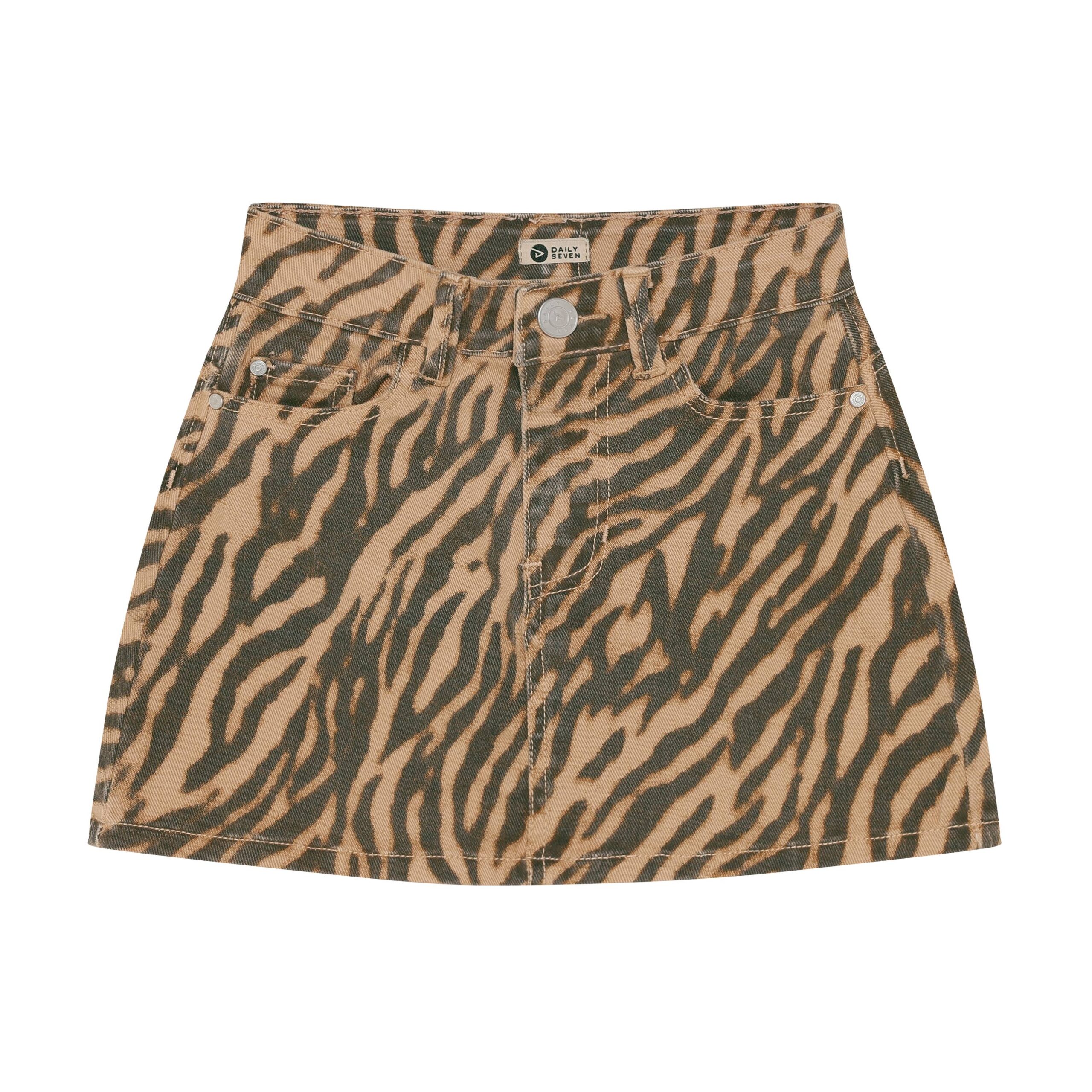 Tijgerprint rok van denim daily 7