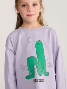 Bobo Choses Long Puff T-Shirt Lavendel