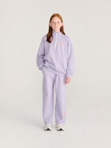 Bobo Choses Mystery BC Half-Zip Sweater Lavendel