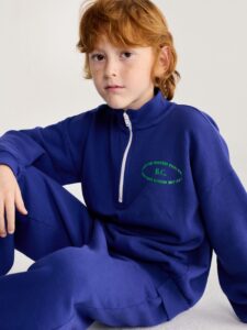 Bobo Choses Mystery BC Half-Zip Sweater Marine blauw