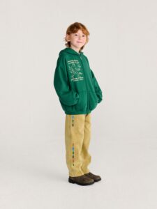 Bobo Choses Mr. Footish Ritshoodie Donkergroen