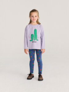 Bobo Choses Stamp Bloom Legging Marine blauw