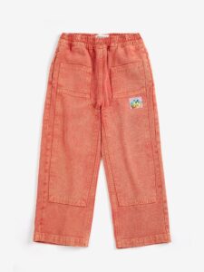 Bobo Choses Taxi Saurus Tag Twill Broek Rood