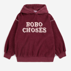 Bobo Choses Embossed Hoodie Bordeauxrood
