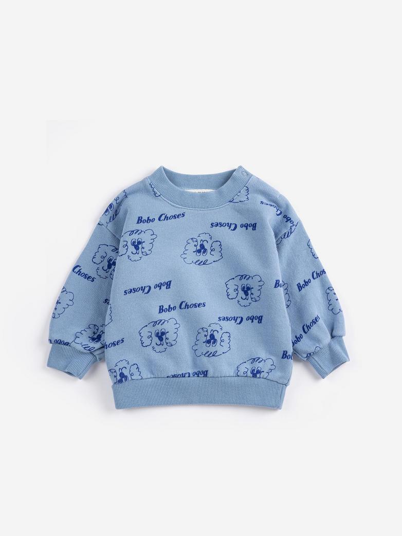 Bobo Choses Pickles The Dog sweatshirt blauw kind
