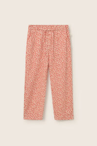 Animal Print Cotton Pants Tomato - Cozmo